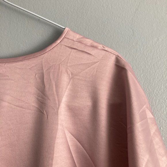 NWT Eileen Fisher Pink Oversized Tshirt Blouse Size M Polyester - Picture 6 of 7